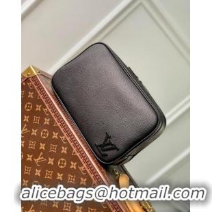 Well Crafted Louis Vuitton Toiletry Bag in Black LV Aerogram Leather M20912 Black 2023