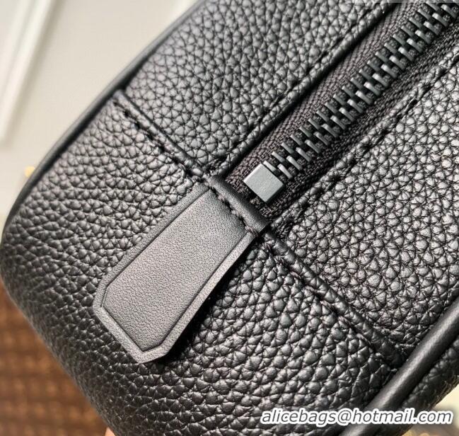 Well Crafted Louis Vuitton Toiletry Bag in Black LV Aerogram Leather M20912 Black 2023