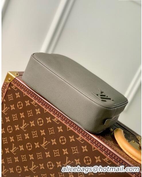 Super Quality Louis Vuitton Toiletry Bag in Black LV Aerogram Leather M20912 Grey 2023