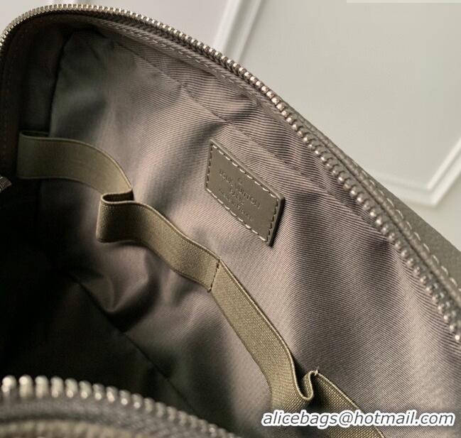 Super Quality Louis Vuitton Toiletry Bag in Black LV Aerogram Leather M20912 Grey 2023