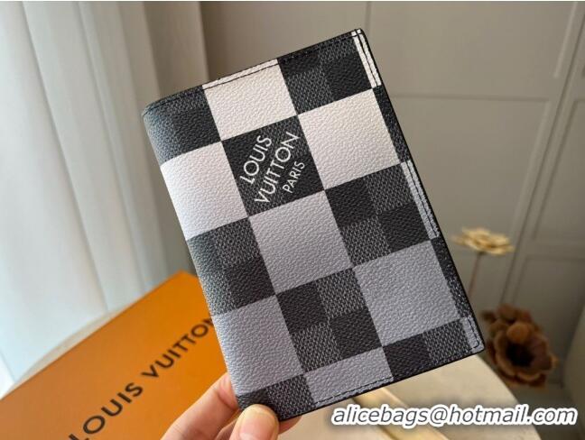 Trendy Design Louis Vuitton Damier Graphite Giant Passport Cover 0106 Grey 2023