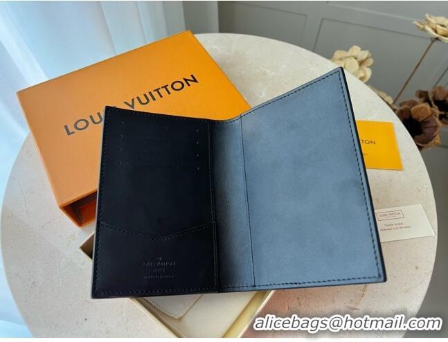 Shop Grade Louis Vuitton Passport Cover in Monogram Empreinte Leather M63914 Black 2023