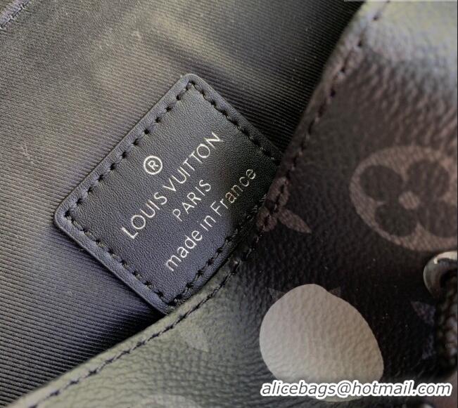 Promotional Louis Vuitton LVxYK Christopher MM Backpack Bag with Painted Dots M46403 Monogram Eclipse Canvas/White 2023