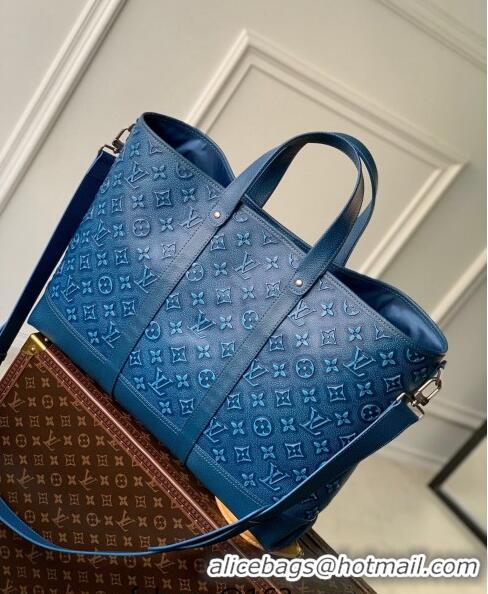 Famous Brand Louis Vuitton Tote Journey Bag Monogram Faded Leather M21371 Blue 2023