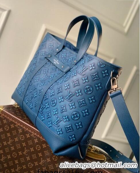 Famous Brand Louis Vuitton Tote Journey Bag Monogram Faded Leather M21371 Blue 2023