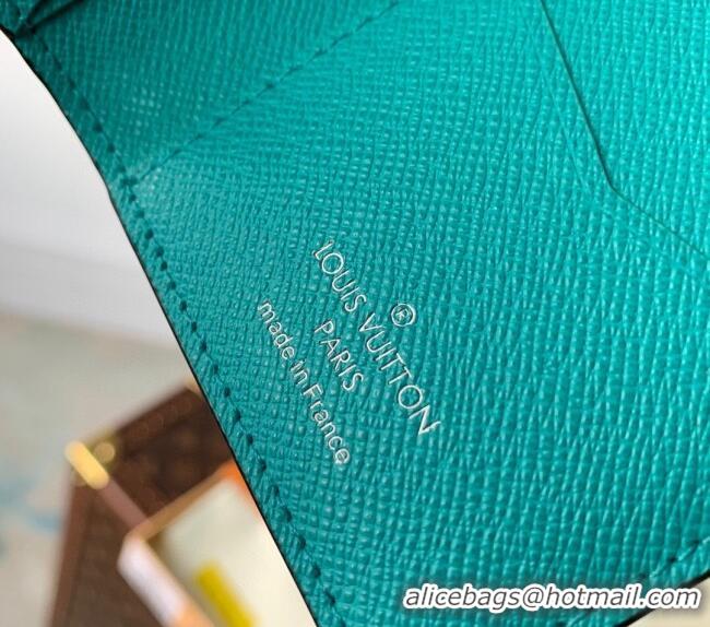 Super Quality Louis Vuitton Pocket Organizer Wallet in LV Graffiti Monogram Eclipse Canvas M81817 Green 2023