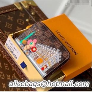 Good Product Louis Vuitton Vivienne Zippy Coin Purse Wallet in Damier Ebene Canvas N63552 2023