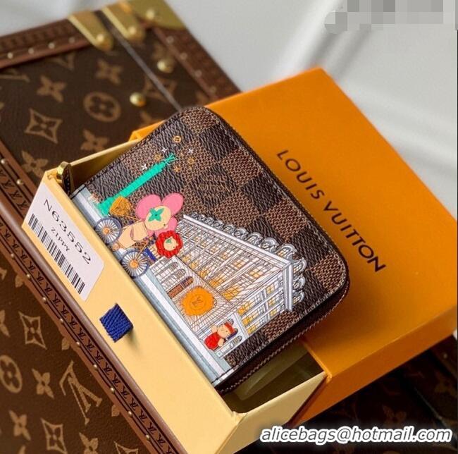 Good Product Louis Vuitton Vivienne Zippy Coin Purse Wallet in Damier Ebene Canvas N63552 2023