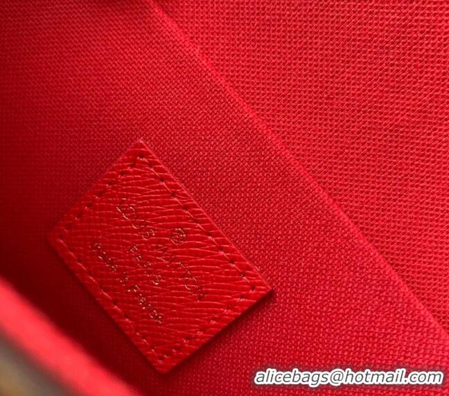 Good Product Louis Vuitton Vivienne Félicie Pochette Mini bag M81857 Monogram Canvas/Red 2022