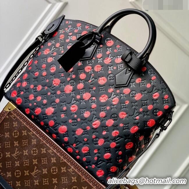 Unique Grade Louis Vuitton LVxYK Lock It Bag with Red Dots in Black Monogram Leather M21676 2023