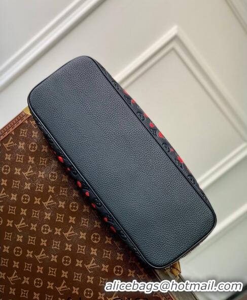 Unique Grade Louis Vuitton LVxYK Lock It Bag with Red Dots in Black Monogram Leather M21676 2023