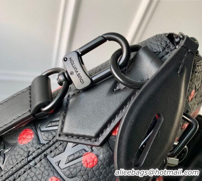 Unique Grade Louis Vuitton LVxYK Lock It Bag with Red Dots in Black Monogram Leather M21676 2023