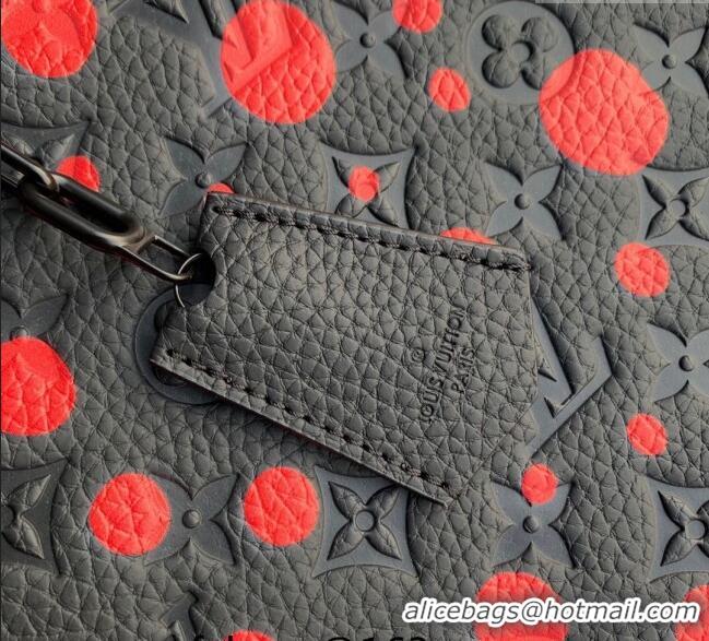 Unique Grade Louis Vuitton LVxYK Lock It Bag with Red Dots in Black Monogram Leather M21676 2023