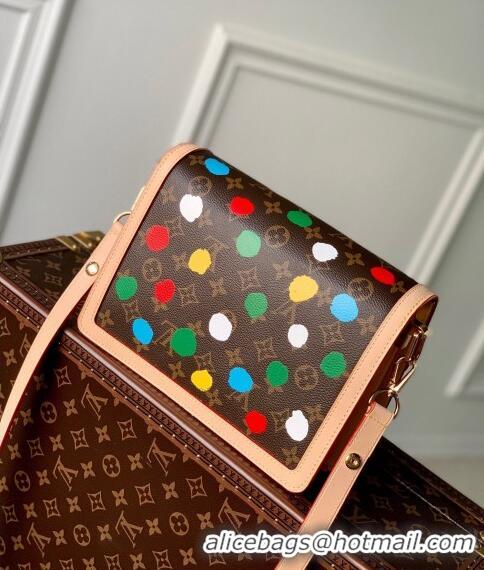 Reasonable Price Louis Vuitton LVxYK Dauphine MM Bag with Painted Dots in Monogram Canvas M46432 2023