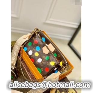 Promotional Louis Vuitton LV X YK Multi Pochette Accessoires in Monogram Dots print Canvas M46385 2023