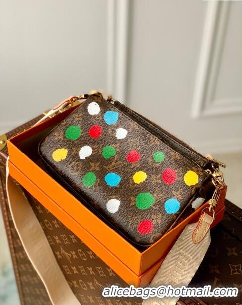 Promotional Louis Vuitton LV X YK Multi Pochette Accessoires in Monogram Dots print Canvas M46385 2023