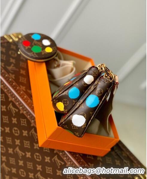 Promotional Louis Vuitton LV X YK Multi Pochette Accessoires in Monogram Dots print Canvas M46385 2023