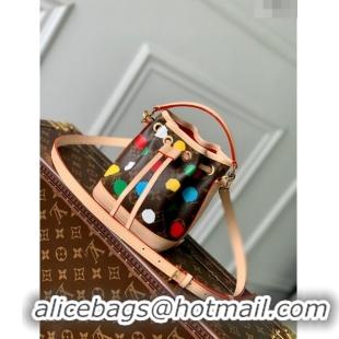 Promotional Louis Vuitton LV X YK Nano Noé Bucket Bag in Monogram Dots print Canvas M81863 2023