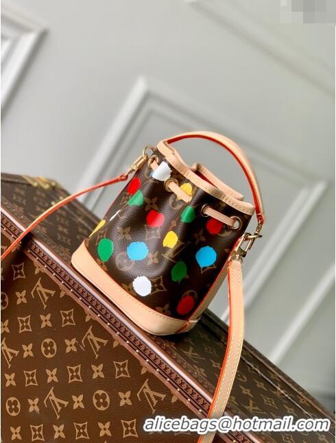 Promotional Louis Vuitton LV X YK Nano Noé Bucket Bag in Monogram Dots print Canvas M81863 2023