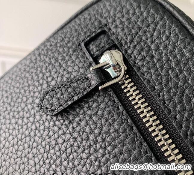 Reasonable Price Louis Vuitton Pochette Kasai Clutch in Black Taurillon Leather M51823 2023