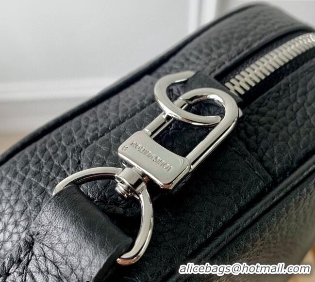 Reasonable Price Louis Vuitton Pochette Kasai Clutch in Black Taurillon Leather M51823 2023