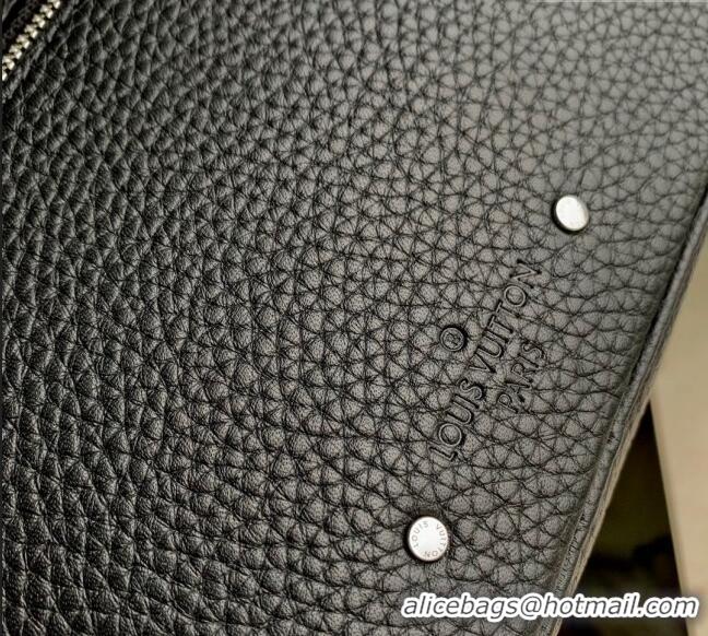 Reasonable Price Louis Vuitton Pochette Kasai Clutch in Black Taurillon Leather M51823 2023