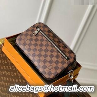 Good Product Louis Vuitton Pochette Kasai Clutch in Damier Ebene Canvas N41663 2023