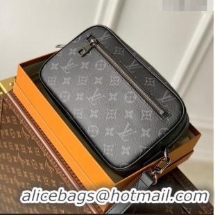 Promotional Louis Vuitton Pochette Kasai Clutch in Monogram Eclipse Canvas M42838 2023