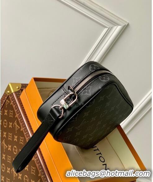 Promotional Louis Vuitton Pochette Kasai Clutch in Monogram Eclipse Canvas M42838 2023