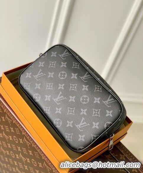 Promotional Louis Vuitton Pochette Kasai Clutch in Monogram Eclipse Canvas M42838 2023