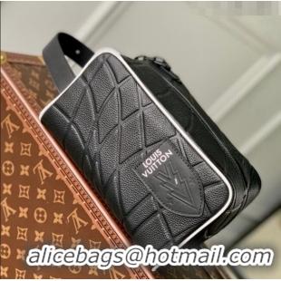 Buy Promotional Louis Vuitton Dopp Kit Toiletry Bag in Black Taurillon Leather M81849 2023