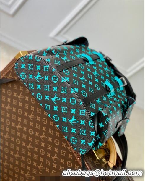 Trendy Design Louis Vuitton Christopher MM Backpack Bag in Monogram Playground Canvas M21936 Black/Blue 2023