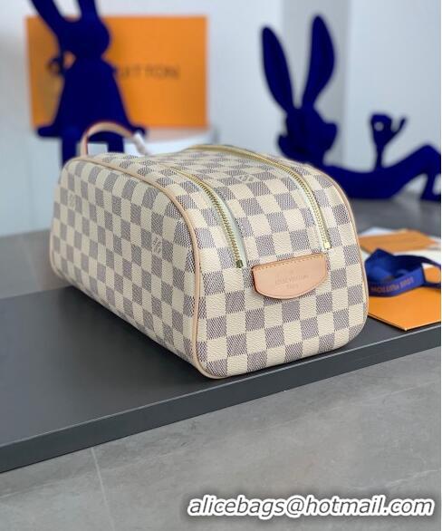 Big Discount Louis Vuitton King Size Toiletry Bag N47528 Damier Azur Canvas 2023