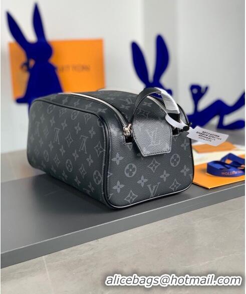 Famous Brand Louis Vuitton Dopp Kit Toilet Travel Pouch M44494 Monogram Eclipse Canvas 2023