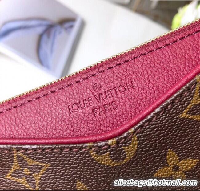 Good Product Louis Vuitton Pallas Clutch with Chain in Monogram Canvas M41638 Fuchsia 2023