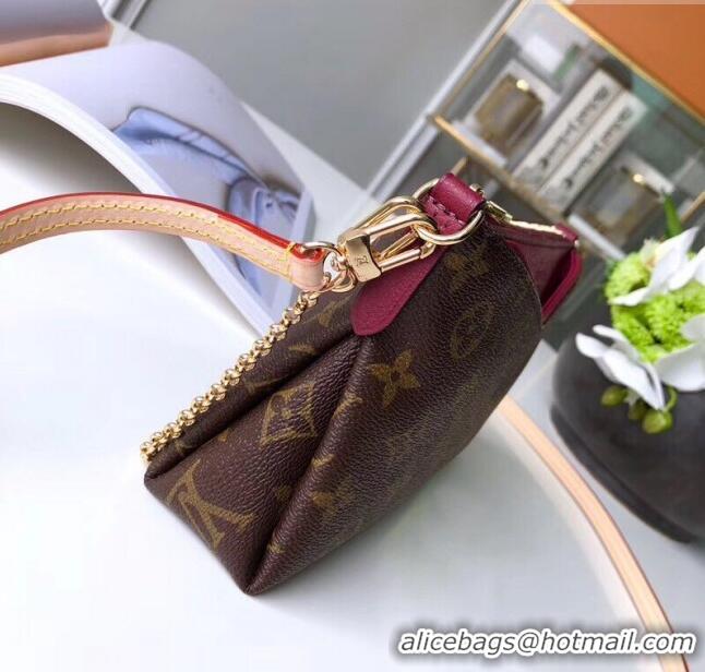 Good Product Louis Vuitton Pallas Clutch with Chain in Monogram Canvas M41638 Fuchsia 2023