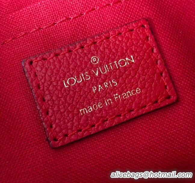 Top Quality Louis Vuitton Pallas Clutch with Chain in Monogram Canvas M41638 Red 2023