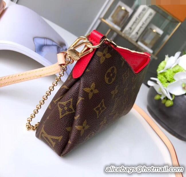 Top Quality Louis Vuitton Pallas Clutch with Chain in Monogram Canvas M41638 Red 2023