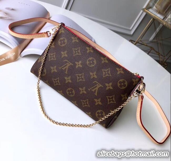 Top Quality Louis Vuitton Pallas Clutch with Chain in Monogram Canvas M41638 Red 2023