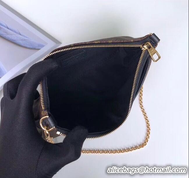 Shop Promotional Louis Vuitton Pallas Clutch with Chain in Monogram Canvas M41638 Black 2023