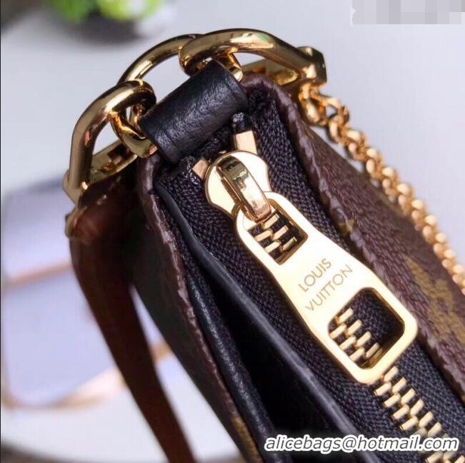 Shop Promotional Louis Vuitton Pallas Clutch with Chain in Monogram Canvas M41638 Black 2023