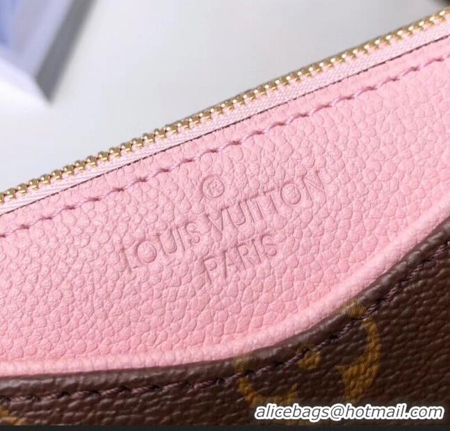 Good Product Louis Vuitton Pallas Clutch with Chain in Monogram Canvas M41638 Light Pink 2023