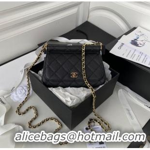 Promotional Chanel Original Caviar Leather Mini Clutch with Chain Bag AP3008 Black