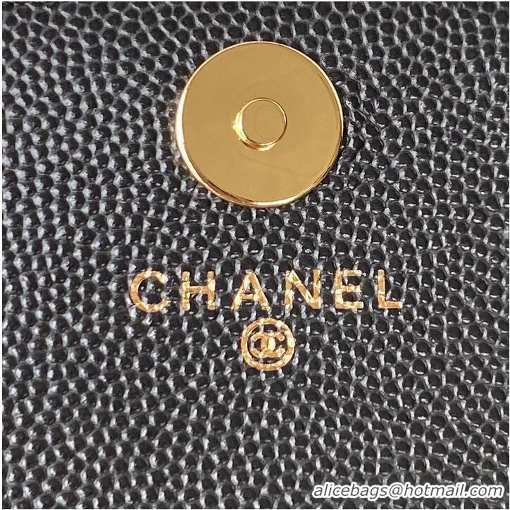 Promotional Chanel Original Caviar Leather Mini Clutch with Chain Bag AP3008 Black