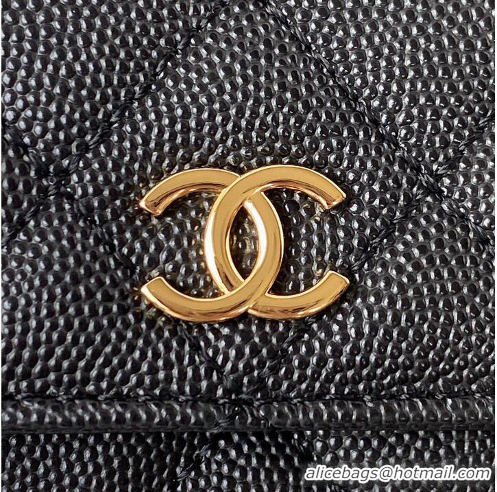 Promotional Chanel Original Caviar Leather Mini Clutch with Chain Bag AP3008 Black