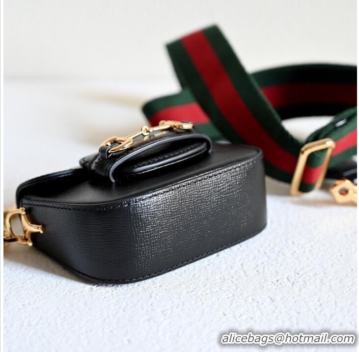 Good Quality Gucci Horsebit 1955 strap wallet 699760 Black