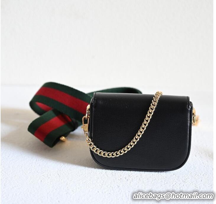 Good Quality Gucci Horsebit 1955 strap wallet 699760 Black