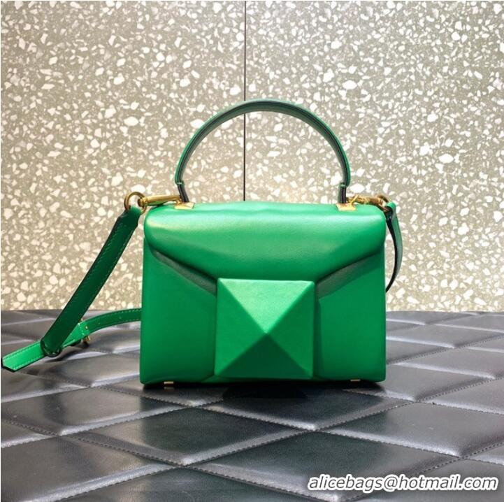 Good Product VALENTINO ONE STUD mini sheepskin shoulder bag WB0L13M green