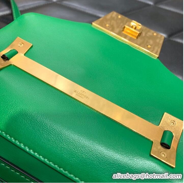 Good Product VALENTINO ONE STUD mini sheepskin shoulder bag WB0L13M green