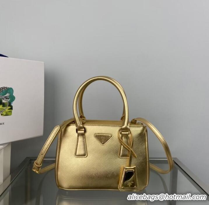 Best Price Prada Galleria Saffiano leather mini-bag 1BA906 Platinum